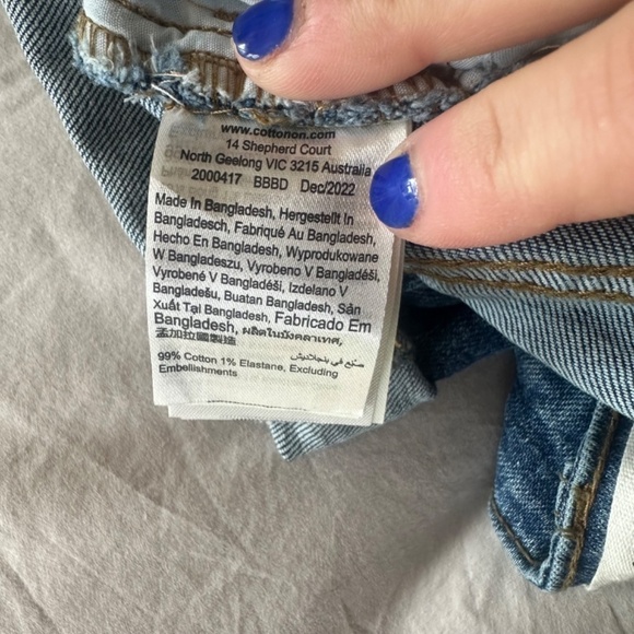 Cotton On High Rise Classic Stretch Jean Short - Picture 7 of 8